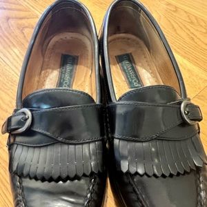 GH Bass & Co black leather loafers men size 7 1/2
